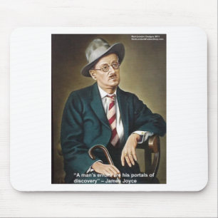 Alfombrilla De Ratón Regalos y Tarjetas de la cita de James Joyce "Erro