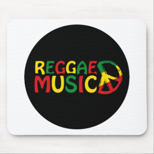Alfombrilla De Ratón Reggae Diseño musical, arte de reggae