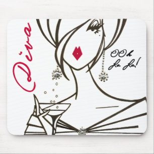 Alfombrilla De Ratón ¡Regla de las divas! mousepad - modificado para