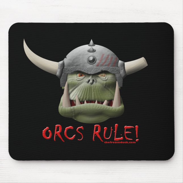 Alfombrilla De Ratón ¡Regla de Orcs! (Frente)