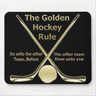 Alfombrilla De Ratón Regla de oro Mousepad del hockey