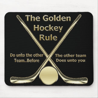 Alfombrilla De Ratón Regla de oro Mousepad del hockey