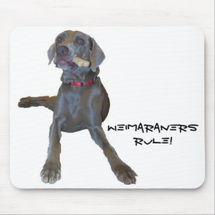 Alfombrilla De Ratón ¡Regla de Weimaraners! cojín de ratón