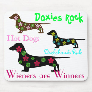 Alfombrilla De Ratón Regla Mousepad de los Dachshunds