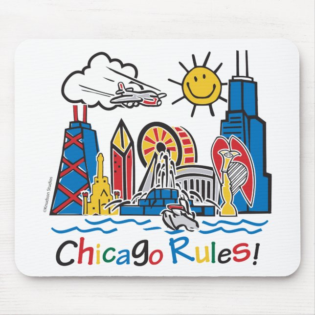 Alfombrilla De Ratón Reglas de Chicago (Frente)