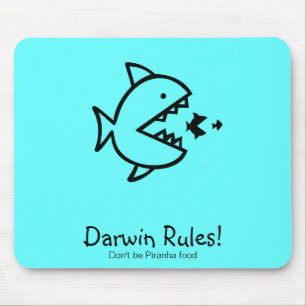 Alfombrilla De Ratón ¡Reglas de Glow_Darwin del océano!