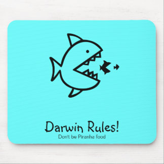 Alfombrilla De Ratón ¡Reglas de Glow_Darwin del océano!