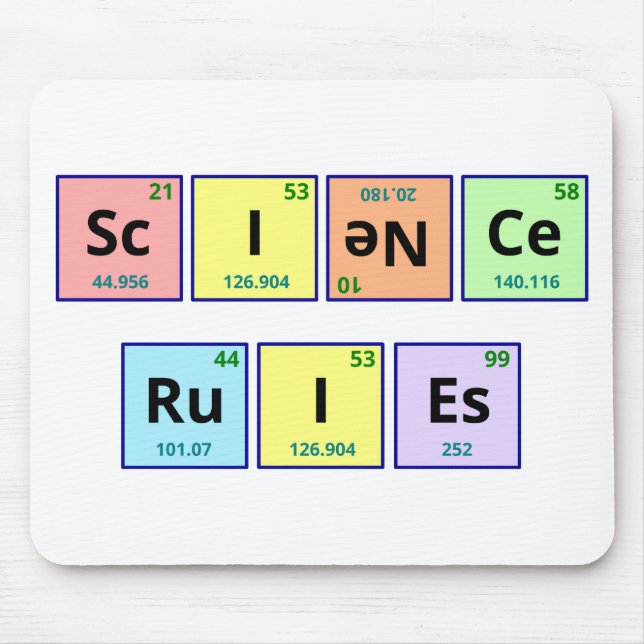 Alfombrilla De Ratón Reglas de la ciencia (Frente)