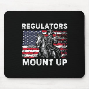 Alfombrilla De Ratón Reguladores Retro Montar Bandera Divertida Usa Vaq
