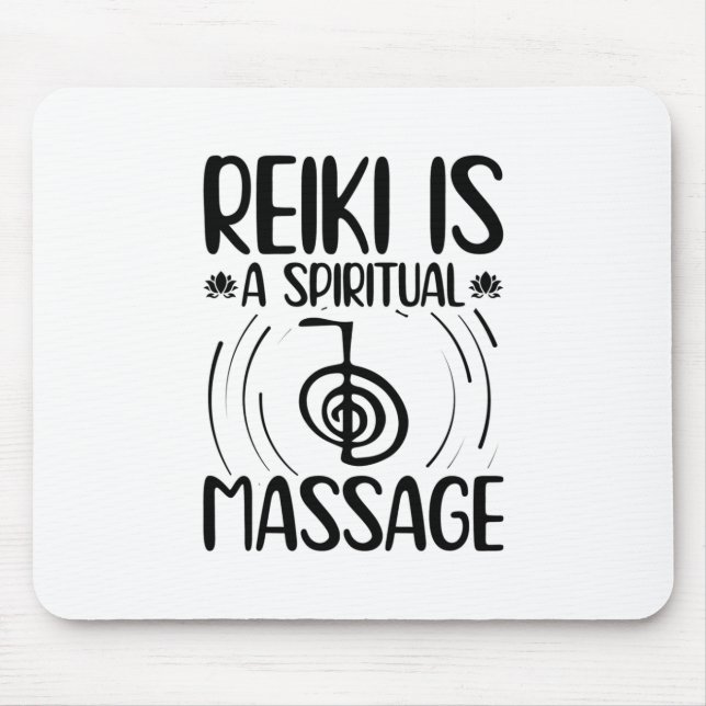 Alfombrilla De Ratón Reiki Sayings | Regalos de Yoga Healing Energy Cha (Frente)