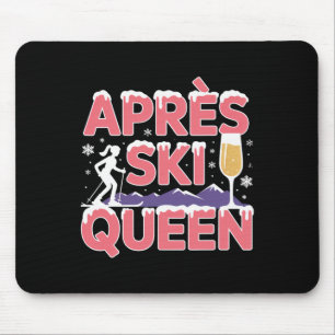 Alfombrilla De Ratón Reina de Apres Ski Esquí Snowboard Esquiador Apres