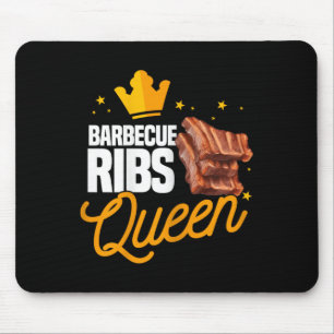 Alfombrilla De Ratón Reina de Costillas de Barbacoa Divertida Especi