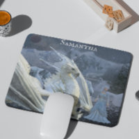 Reina de Hielo y Dragón de Invierno de Fantasía