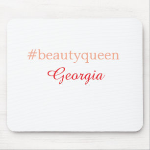 Alfombrilla De Ratón Reina de la belleza hashtag rojo claro agregar nom