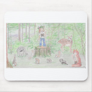 Alfombrilla De Ratón Reina de las ardillas Mousepad