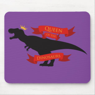 Alfombrilla De Ratón Reina de los dinosaurios