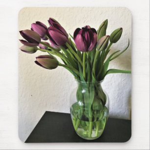 Alfombrilla De Ratón Reina de los tulipanes nocturnos