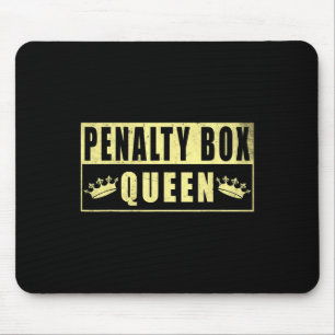 Alfombrilla De Ratón Reina del cuadro de penalización divertido hockey