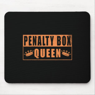 Alfombrilla De Ratón Reina del cuadro de penalización divertido hockey 