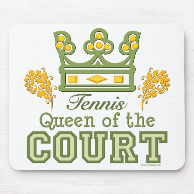 Alfombrilla De Ratón Reina del tenis de corte Mousepad (Frente)
