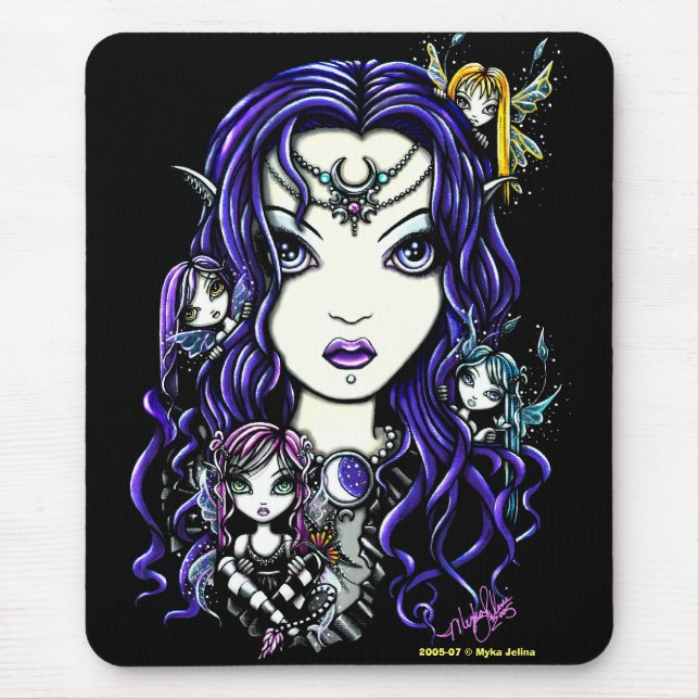 Alfombrilla De Ratón "Reina Fae" Mousepad de hadas (Frente)