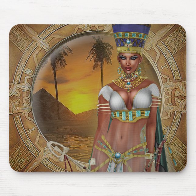 Alfombrilla De Ratón Reina Nefertiti Mousepad (Frente)