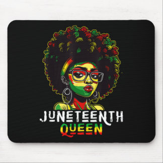 Alfombrilla De Ratón Reina negra melanina Juneteenth cabello afro natur