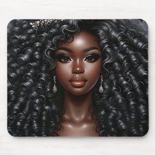 Alfombrilla De Ratón Reina negra melanina mujer sista reinas hermanas d