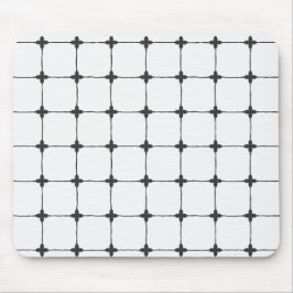 Alfombrilla De Ratón Rejilla Neutral Organizada Minimalista Negro & Bla
