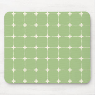 Alfombrilla De Ratón Rejilla Neutral Organizada Minimalista Verde Salvi