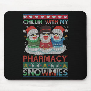 Alfombrilla De Ratón Relajándome Con Mis Snowmies Farmacia Técnico De F