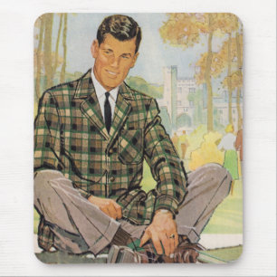 Alfombrilla De Ratón relajante en plaid