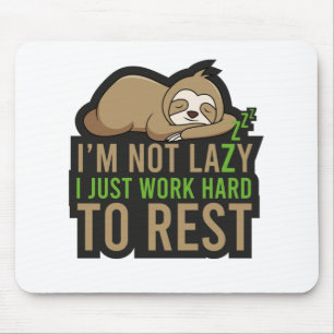 Alfombrilla De Ratón Relájese con el animal Lazy Cute Nap