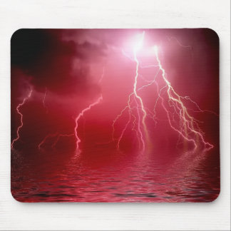 Alfombrilla De Ratón Relámpago rojo Mousepad