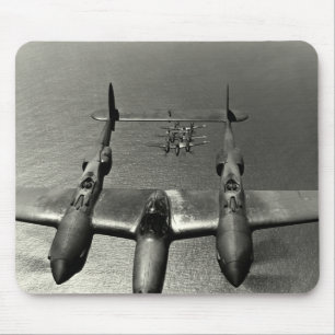 Alfombrilla De Ratón Relámpagos de WWII P-38