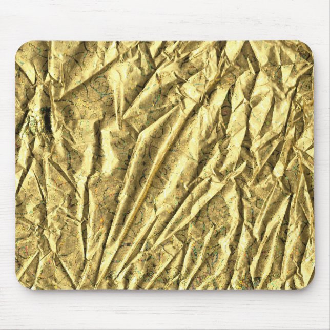 Alfombrilla De Ratón Relieve metalizado dorado brillante (Frente)