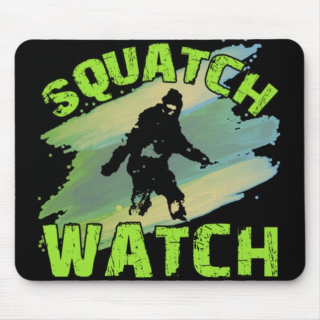 Alfombrilla De Ratón Reloj de Squatch (Frente)