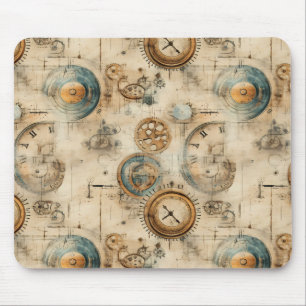 Alfombrilla De Ratón Reloj de vapor de color rugoso (7)