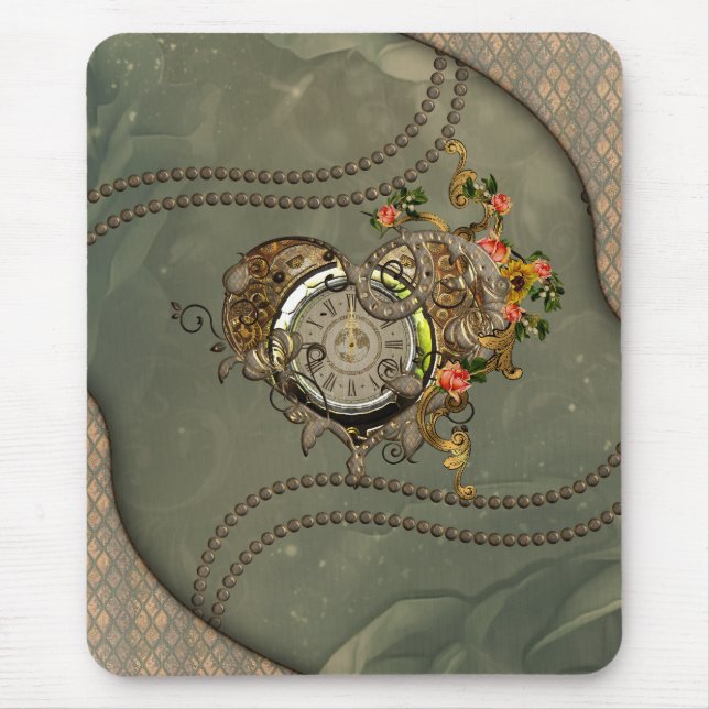 Alfombrilla De Ratón Reloj de vapor maravilloso (Frente)