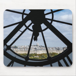 Alfombrilla De Ratón Reloj gigante de vidrio en el Museo de Orsay - Par