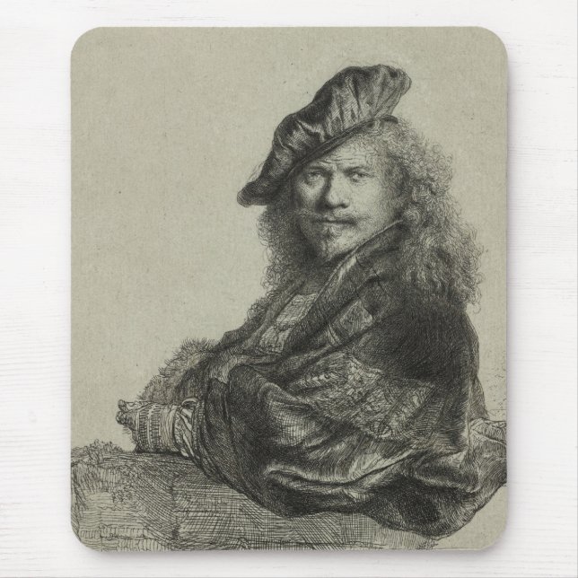 Alfombrilla De Ratón Rembrandt Self-Portrait CC0170 Mousepad (Frente)