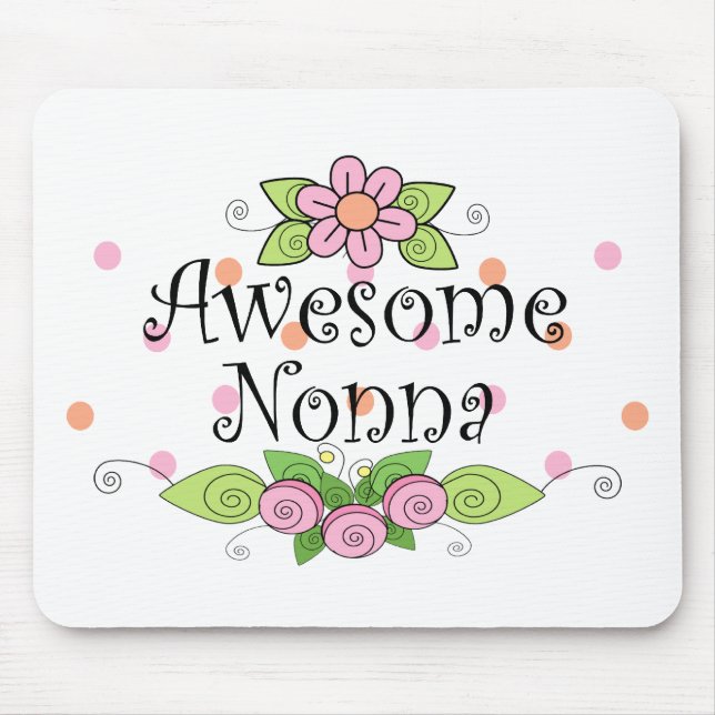 Alfombrilla De Ratón Remera Awesome Nonna (Frente)