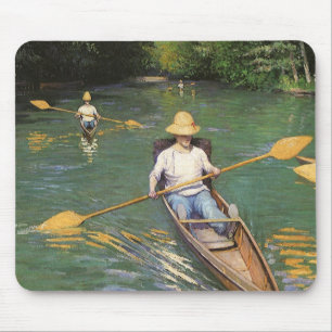Alfombrilla De Ratón Remeros de Gustave Caillebotte, Arte Antiguo Fino