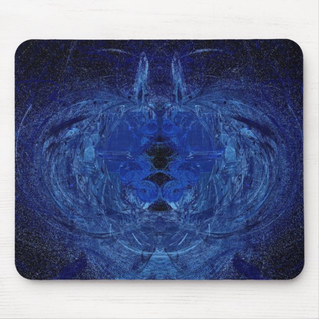 Alfombrilla De Ratón Remolino azul Mousepad (Frente)