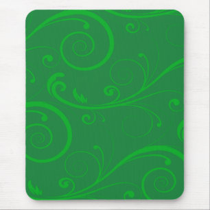 Alfombrilla De Ratón Remolinos del verde