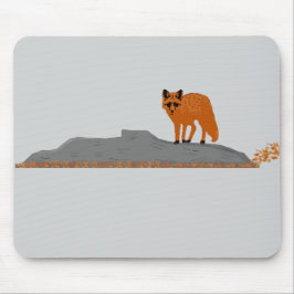 Alfombrilla De Ratón 🦊 Renard sur le Rocher