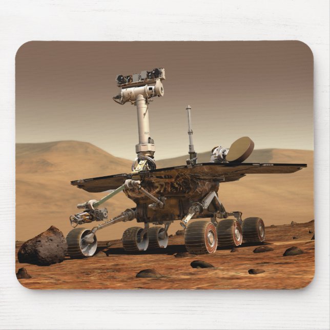 Alfombrilla De Ratón Rendición artística de Mars Rover (Frente)
