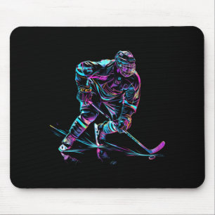 Alfombrilla De Ratón Rendimiento de hockey sobre hielo del jugador de h