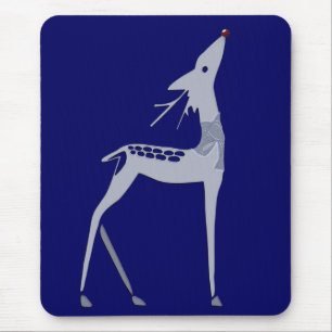 Alfombrilla De Ratón reno azul