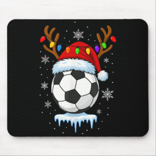 Alfombrilla De Ratón Reno de Fútbol de Navidad 